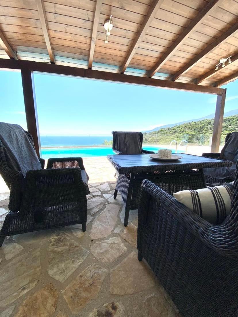 Apollo Romantic Sea View Villa Kivérion Exterior foto